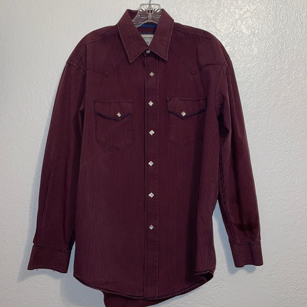 Roughstock by Panhandle Slim Men’s Diamond Pearl Snap